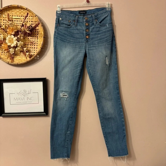 JCrew Highrise Toothpick  Jeans - Picture 1 of 9